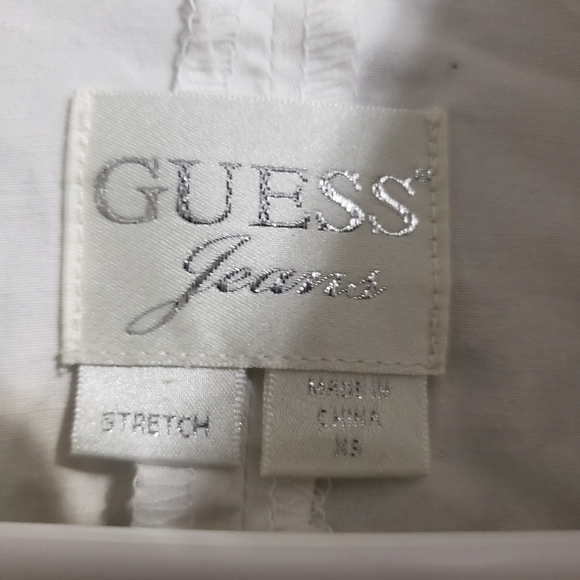 Guess jeans pop collar white jacket size XS - Picture 12 of 12